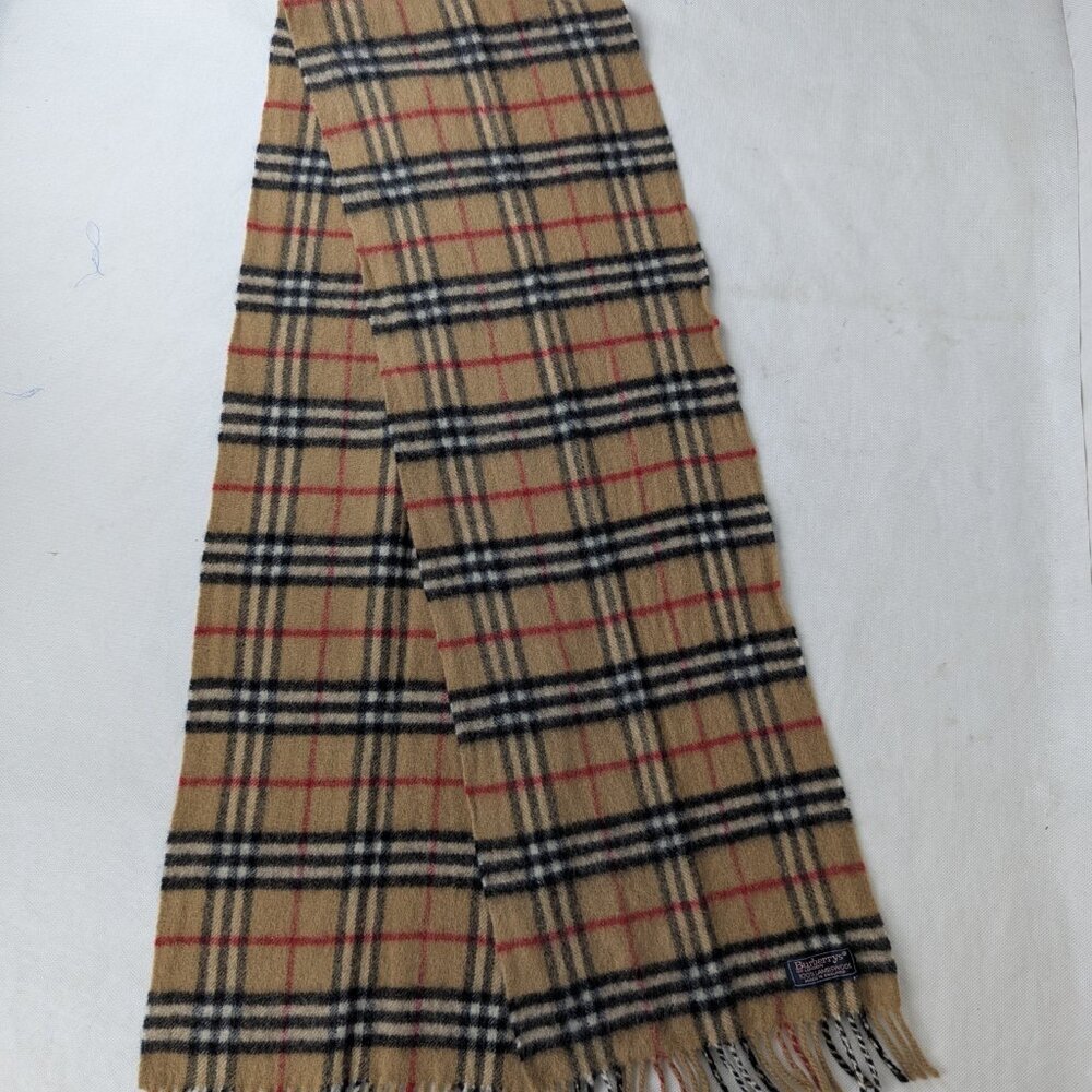 BURBERRY Lambswool Plaid Scarf – Nova Check Beige – FAST DELIVERY – SALE